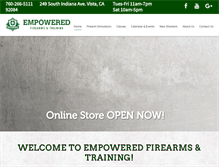 Tablet Screenshot of empoweredfirearms.com